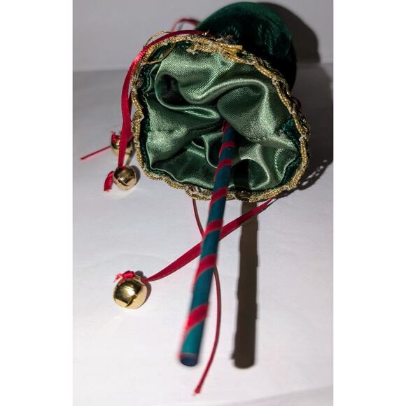 1990 A.N. Allyson Nagel Santa Head Christmas Tree Ornament Artisan Vintage - Picture 4 of 8